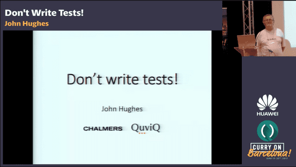 Don't write tests talk by John Hughues